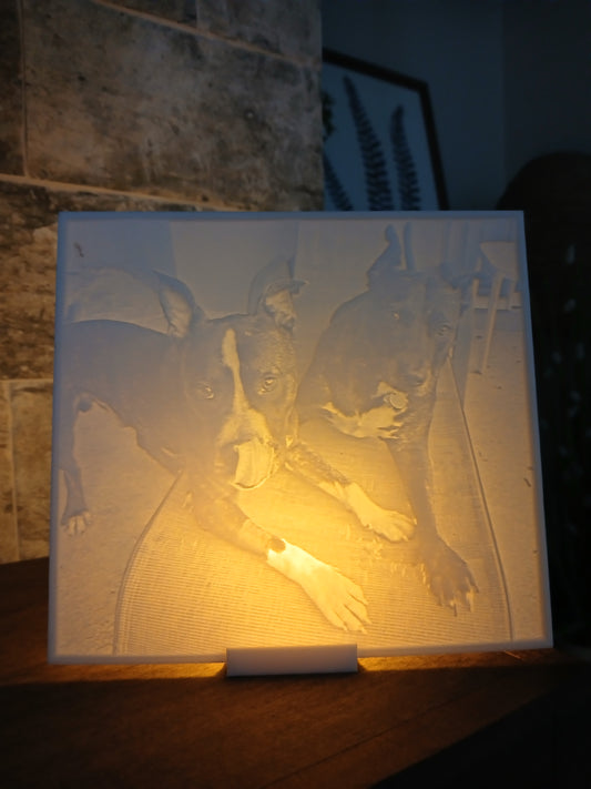 Custom 3D Lithophane – Turn Your Photo into Glowing Art