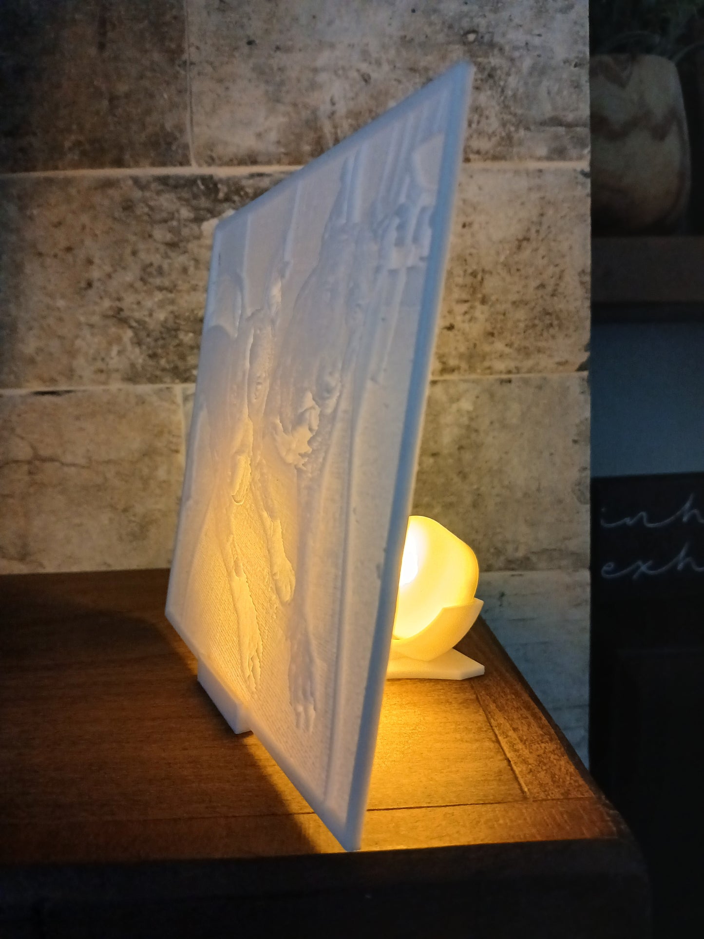 Custom 3D Lithophane – Turn Your Photo into Glowing Art