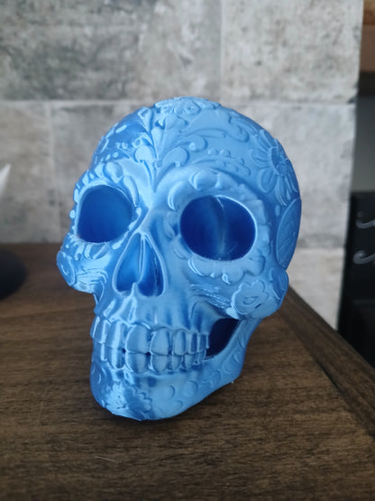 Original 3D-Printed Mexican Skull
