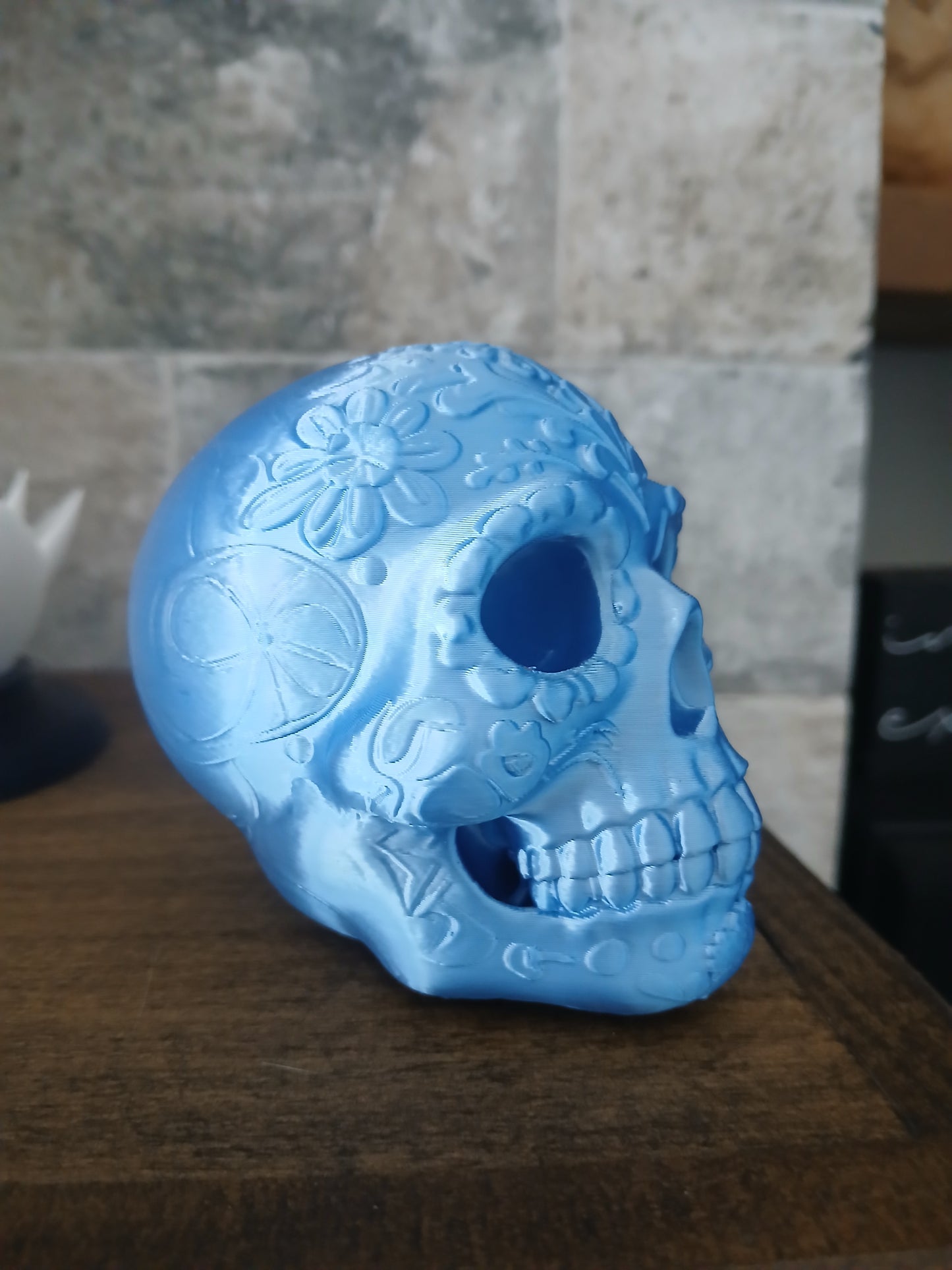 Original 3D-Printed Mexican Skull
